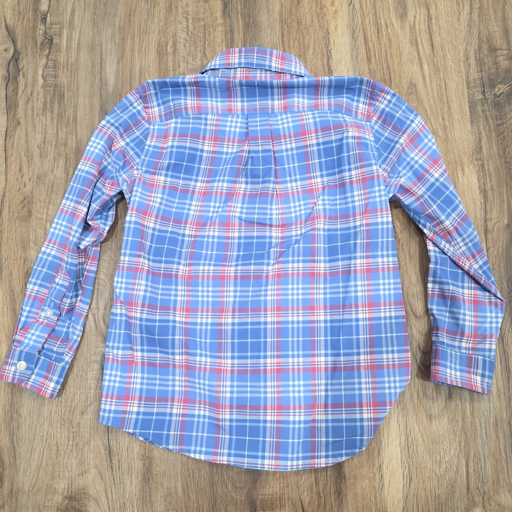 Vineyard Vines Toddler Boys Plaid Nylon Long Sleeve Performance Button Down 4T - Picture 3 of 7
